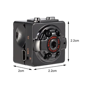 Камера SQ8 1080P HD Инфрачервена Камера за Нощно виждане Въздушна Спортна камера на открито Мини Камера, WiFi