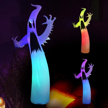 Надуваема модел с Духа на Хелоуин, 12-подножието на надуваеми играчки, Гигантска кукла, Ветрозащитная Празнична Атмосфера, Декор за парти на открито на двора