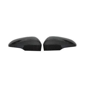 Автомобилна черна капачка огледало за обратно виждане, изработени от въглеродни влакна за огледала за обратно виждане за стандарт на САЩ Mondeo 2013-2021