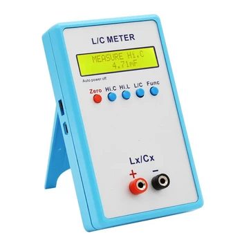 Ръчно Индуктор и кондензатор LC-200A Цифров LCD измерител на капацитет, Индуктивност LC Метър 1PF-100MF 1UH-100H