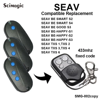 Дистанционно управление за SEAV BE SMART S2/S4, SEAV BE HAPPY-S1/S2/S3, Восъчни SEAV TXS 1/2/3/4/6 с фиксиран код 433,92 Mhz