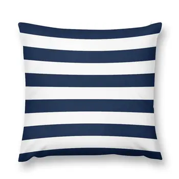 Marinière в морската синя и бяла ивица с минималистичен дизайн във формата на цветен блок, калъфки за възглавници