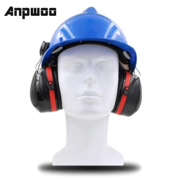ANPWOO Слушалки за защита на ушите Индустриална Защита от шум, Защита на слуха, Използването на звуконепроницаемых слушалки на каската