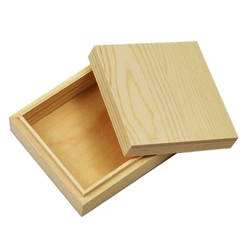 Изискан дървена кутия за съхранение, в екологично чист, нетоксичен