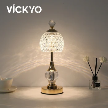 Модерна креативната led настолна лампа VICKYO зарядно сензорен ключ, нощна светлина за четене в хола, Детска спалня, декорация на дома