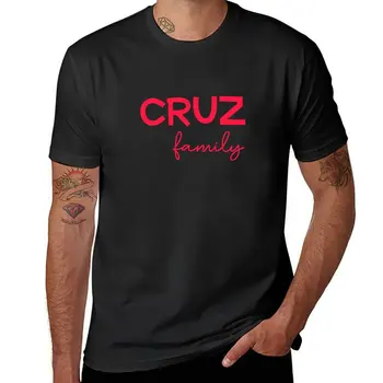Тениска с фамилното име на семейство Круз, върховете на размера на плюс, тениски за мъже и момчета, тениска с домашен любимец принтом тениска за мъже