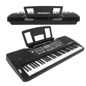 Професионална 61 клавиша, многофункционална електронна клавиатура за пиано, на музикален инструмент със зарядно устройство, поставка за ноти, Ръководство за употреба