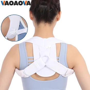 Регулируема коректор стойка за жени, мъже, деца, поддръжка на горната част на гръбнака-болки в шията, раменете, ключицах и гърба