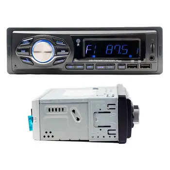 Авто стереосистемный LCD дисплей на един DIN, авто стереоприемник на един DIN, кола стерео MP3 плейър в един по DIN с радио БТ 5.0 FM/AM/DAB-за