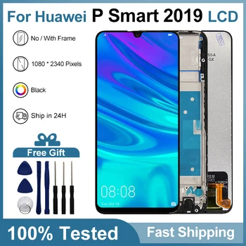 POT-LX1 POT-LX3 POT-LX1A LCD дисплей За Оригинален Huawei P Smart 2019 LCD дисплей с Сензорен екран Дигитайзер В Събирането На P Smart 2019 LCD