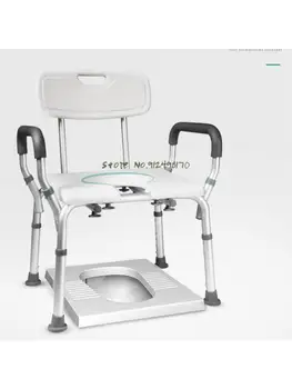Стол за баня възрастните хора, стол за вземане на душ, тоалетна за бременни жени, седнали клекнал, домакински многофункционален гърне, тоалетка, стол mobile