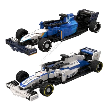 MOC Speed Champions Williams F1 FW-43B И FW-43 Състезателна Модел градивните елементи на Технологични Тухли САМ Креативна Сглобяване на Играчки, Подаръци