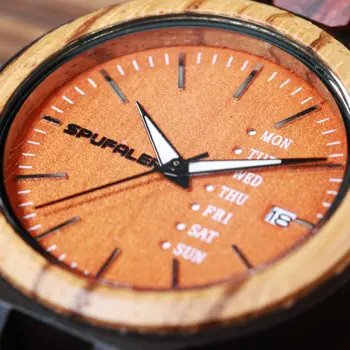 Relogio Masculino Мъжки дървени кварцови часовници, Часовници за мъже, Ръчни часовници, Най-добрата марка Луксозни часовници, подарък, Дата, Седмица, Мъжки часовник
