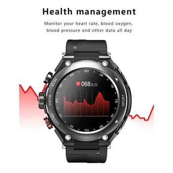 Тракери активност, часовници за слушане на музика TWS, часовници с двойно Bluetooth-съвместими 1,28-инчов IPS-екран, часовници за наблюдение на състоянието на здравето за телефон Android / iOS