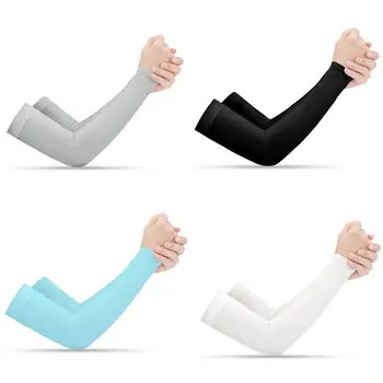 Отличителни ръкав за жени И Мъже, Летни Рамото ръкави Ice Silk, които предпазват от слънцето, за каране на колело, спорт на открито