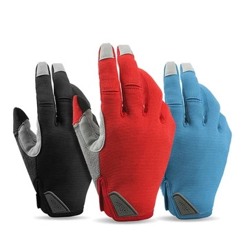 Дишащи Велосипедни ръкавици с пълни пръсти, износоустойчиви велосипедни ръкавици от лайкровой тъкани със сензорен екран, Дълги ръкавици за шоссейного наем