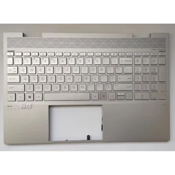 Новата Клавиатура за лаптоп HP ENVY X360 15-ЕД TPN-C149 Поставка за ръце за лаптоп, Горната част на Корпуса, Разменени Сребро L93226-001, L93227-001
