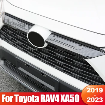 За Toyota RAV4 XA50 2019 2020 2021 2022 2023 RAV 4 Хибриден Автомобил на Предната Решетка Скара Логото на Емблемата на Покритие на Капака Ленти за Аксесоари