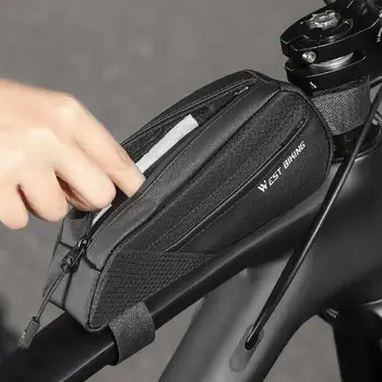 Чанта за мотор в джоб, чанта за съхранение на велосипеди, водоустойчива чанта за каране на велосипед рамка, голям задържане лента, дизайн за съхранение на велосипеди