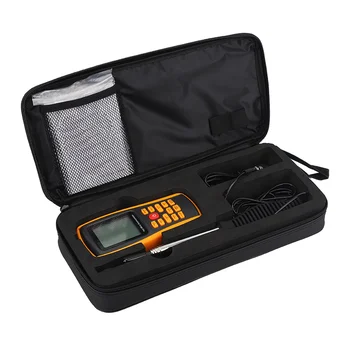 Анемометр С чанта за удобно пренасяне, измерване на скоростта на вятъра, осигурява бързо измерване на датчика на температурата, за риболовната тел