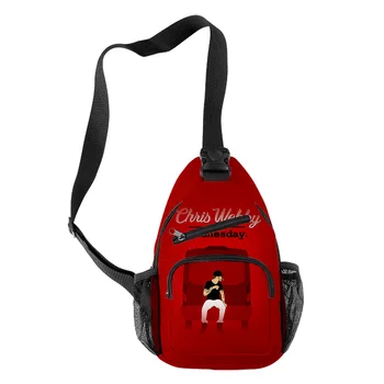 Рапърът WAWNI Крис Уэбби, чанта на едно рамо, 3D Принт в стил Харадзюку, Мъжки/Дамски училищна чанта за момчета и Момичета, модерен стил