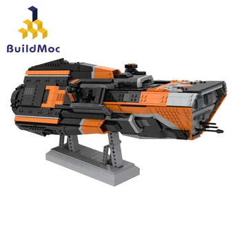 BuildMoc The Expanse на Tihomir Клас Полицай Разрушител, Набор от Градивни елементи, Космически кораб на Вселената, Тухли, Играчки За Децата, за Коледни Подаръци