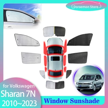 Пълни Седалките Слънчеви Очила за Volkswagen VW Sharan 7N MK2 SEAT Alhambra 2010 ~ 2023 автоаксесоари сенника На Предното Стъкло Завеса
