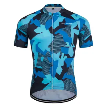 Камуфляжный цвят Max Буря, летни дрехи за планински велосипеди, Дишаща велосипедна риза с къс ръкав, мъжки спортни облекла, трикотаж