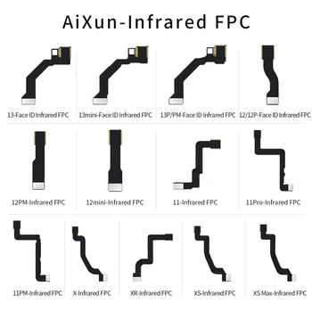 JC Aixun Инфрачервен гъвкав-гъвкав кабел спк стартира строителни Face ID Точкова Матрица За iPhone 11 12 13 Pro X XR XS MAX За камера Инфрачервено Късо Съединение