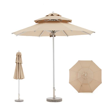 Открит Водоустойчив градински чадър FEAMONT, голям ресторант, кафе, хотел, градина пазар, търговски чадър, чадър за двор