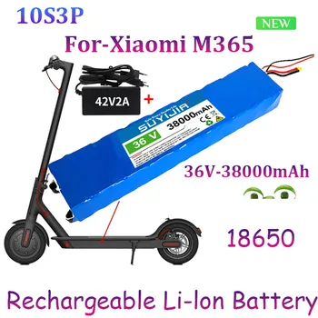 36V 10S3P Батерия 18650 38000mAh Батерия с Голям Капацитет за Xiaomi M365 Електрически Скутер Ховерборд Вграден BMS