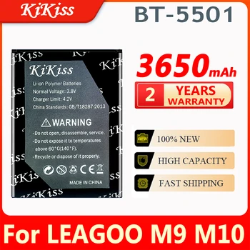 3650 ма KiKiss BT-5501 Батерия За LEAGOO M 9 M9 M10 M 10 BT5501 Мобилен Телефон Смартфон Акумулаторна Батерия Резервна Батерия