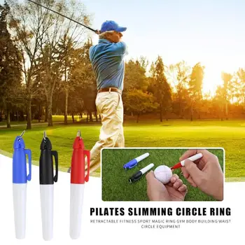 Набор от инструменти за изравняване на фигурата химикалка подплата, линеен маркер за голф, за перфектно нанасяне, аксесоари за голф