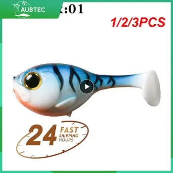 1/2/3ШТ Baby Deraball Swimbait Мека Стръв Balloonfish 60 мм, 10 г Изкуствената Силиконова Примамка с Кука За риболов на костур, стръв за щука
