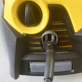 2 Комплекта Жълто-сив цвят за Измиване с високо налягане Karcher K2 K3 K7 Спусъка и подмяна на маркуч C клипс за свързване на маркуч за кола