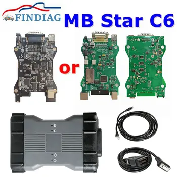 2023 Актуализиране на хардуер, лицензи DOIP MB Star C6 поддръжка на шина CAN със софтуер SSD WIFI Мултиплексор Инструмент за диагностика VCI SD Connect