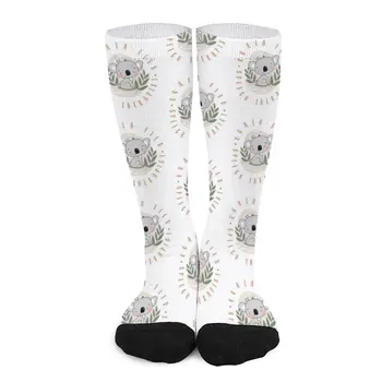Логопед-дефектолог Speechie Koalafied Бебе Коала, Сладки чорапи, подарък за мъже, сняг
