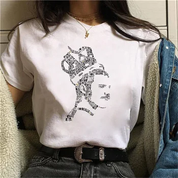 Тениски в графичен стил на рока от 90-те години, женска тениска Freddie Mercury Queen Band, Дамски реколта тениска Harajuku, модна тениска на Queen