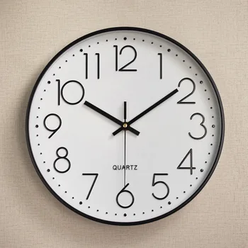 30 см Голям Размер Стенни Часовници 3D Horloge Стенопис Брендовый Тъпо Механизъм Дневна Спалня Цифров Часовник Начало Декор Reloj De Pared