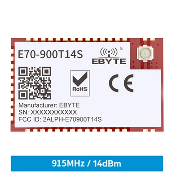 TI CC1310 868/915 Mhz Modbus Високоскоростен Безжичен Модул за Непрекъснат трансфер на 14dBm Soc LP IPEX/отвор за пробиване E70-900T14S