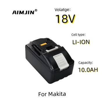 Литиево-йонна Акумулаторна батерия 18V 21700 Капацитет 10,0 Ah Подходящ За Серия Безжични електрически Инструменти от Makita BL1850 BL1840