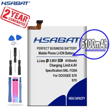 Новият пристигането на [HSABAT] 6100 mah батерия за Преносим DOOGEE S70/S70 Lite