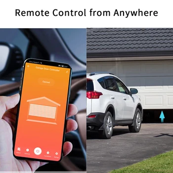 Контролер за отваряне на гаражни врати Tu-ya Зиг-Bee Приложение за мобилен телефон с дистанционно управление, съвместимо с Алекса Google Home за гласов контрол