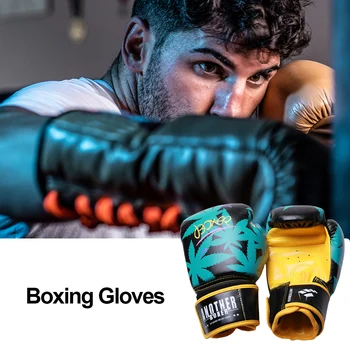 Боксови ръкавици 6 12 14 унции От Изкуствена Кожа Муай Тай Guantes De Boxeo на Biana Free Fight MMA Спортни Ръкавици За кикбоксинга За Мъже, Жени, Деца
