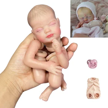 9-инчов Мини-колекция кукли-Реборнов, Мышонок, Непълни детайли кукли, Монтаж със собствените си ръце, Реалистична играчка за бебе, подарък за момичета