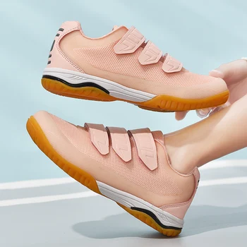 Нова дамски обувки за тенис на маса, висококачествена и лесна дишащи обувки за бадминтон, мъжки и дамски обувки за тенис-близнаци, топла разпродажба