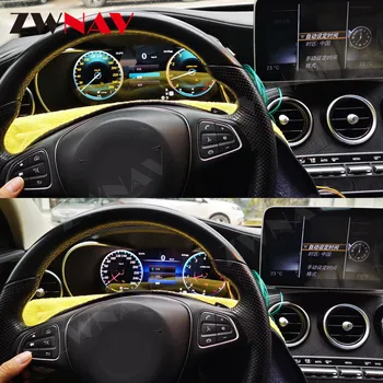 Цифров Виртуален кокпит на Автомобила Многофункционален LCD Дисплей на Арматурното Табло, Скупчени Дисплей за измерване на скоростта За Mercedes Benz C GLC 2015-2018 W205