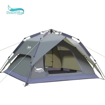 Автоматична Туристическа палатка, Фамилна палатка на 3-4 човека, Двупластова палатка миг инсталация, Преносим туристическа палатка за туризъм
