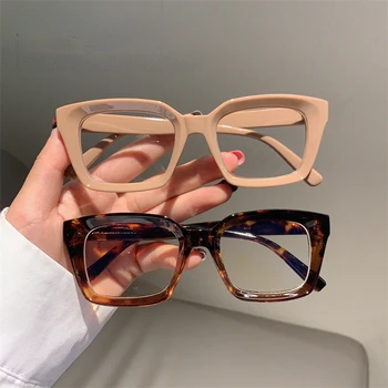 2023 Извънгабаритни Квадратни Очила За Четене За Мъже И Жени, Преносими Очила с големи Рамки с Висока разделителна способност, Очила за далекогледство, Диоптър 0 ~ + 3,0 gafas