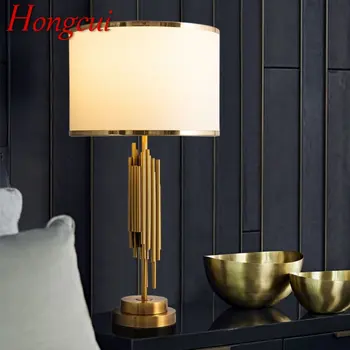 Модерна настолна лампа Hongcui LED, реколта прости творчески луксозни нощни шкафчета за дома, хол, спалня, декор